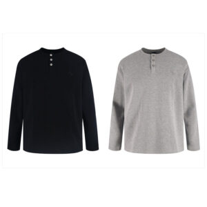 크롬하츠 【잔디집2】 헨리넥 와플 버튼 니트 (세븐)