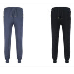 루이비통 【잔디집2】 엠브로이더드 코튼 펄 조거 팬츠（세븐）