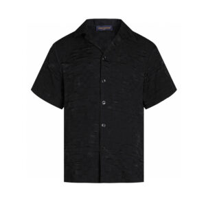 루이비통 【잔디집2】 LV 시그니처 패치 그래픽 자카드 숏 슬리브드 셔츠（세븐）