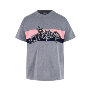 디올 【잔디집2】 x 루이스 해밀턴 니트 울 반팔 티셔츠（세븐）