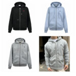 아미 【잔디집2】 드 꾀흐 스몰 하트 로고 후드 집업 （세븐）