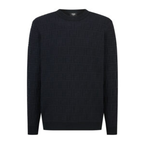 펜디 【잔디집2】 FF 로고 엠보스드 니트（세븐）