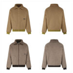 미우미우 【잔디집2】 25FW 로고 플리스 블루종 자켓 （세븐）