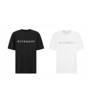 지방시 【잔디집2】 로고 오버사이즈 반팔 티셔츠（세븐）