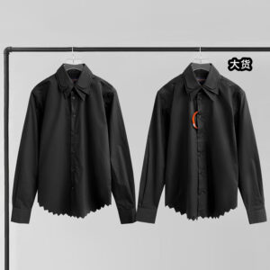 루이비통 [YD공장]  스몰로고 노티드 칼라 롱 슬리브드 셔츠