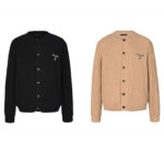 프라다 【잔디집2】 로고 캐시고라 가디건（세븐）