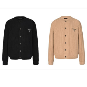 프라다 【잔디집2】 로고 캐시고라 가디건（세븐）