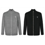 프라다 【잔디집2】 로고 집업 스웨트셔츠（세븐）