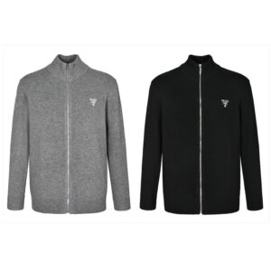 프라다 【잔디집2】 로고 집업 스웨트셔츠（세븐）