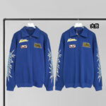 루이비통 [YD공장] 프린트 스웨트셔츠 반 집업