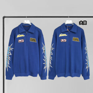 루이비통 [YD공장] 프린트 스웨트셔츠 반 집업