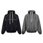 미우미우 【잔디집2】 테크니컬 폰지 블루종 자켓（세븐）