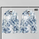 루이비통 【YD공장】 아쿠아가든 오버셔츠 모노그램 프린티드 코튼