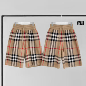버버리 [YD공장] 아카이브 체크 울 자카드 숏 팬츠 베이지