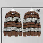 버버리 [YD공장] 오버사이즈 가디건 스트라이프 캐시미어 울