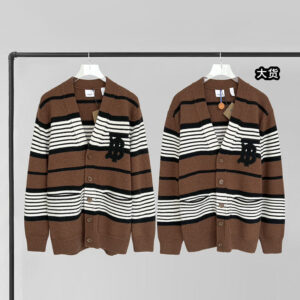 버버리 [YD공장] 오버사이즈 가디건 스트라이프 캐시미어 울