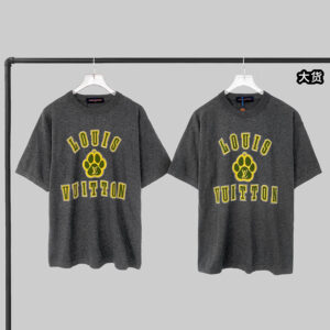 루이비통 【YD공장】 LV 도그 포 엠벨리시드 숏 슬리브드 코튼 크루넥 티셔츠