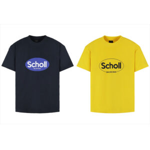 발렌시아가 【잔디집2】 티셔츠 오버사이즈 숄 반팔 (세븐)