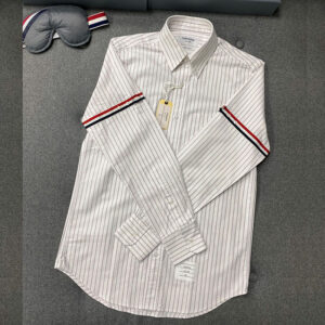 톰브라운 【TJ공장】 암밴드 스트레이트 핏 옥스포드 셔츠（터보）