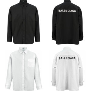 발렌시아가 【잔디집2】 백로고 오버사이즈 셔츠 (세븐)