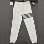 톰브라운 【TJ공장】 4-Bar 와플 사선완장 스웨트팬츠（터보）