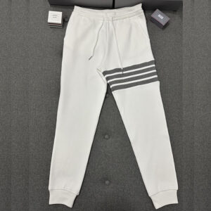 톰브라운 【TJ공장】 4-Bar 와플 사선완장 스웨트팬츠（터보）