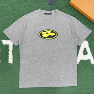 루이비통 【잔디집】 LV 플라워 그래픽 패츠 반팔 티셔츠（레어）