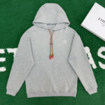 로에베 【잔디집】 아나그램 엠보 코튼 플리스 후디（레어）