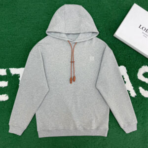 로에베 【잔디집】 아나그램 엠보 코튼 플리스 후디（레어）