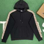 버버리 【잔디집】 (레어) 체크 트리밍 코튼 후디