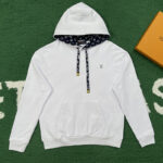 루이비통 【잔디집】 모노그램 드로스트링 코튼 프린팅 후디（레어）