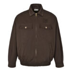 미우미우 【잔디집2】 로고 바타비아 블루종 자켓（세븐）