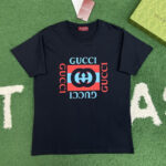 구찌 【잔디집】 로고 프린트 빈티지 코튼 저지 티셔츠（레어）