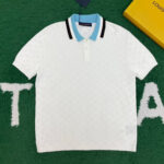 루이비통 [잔디집] 모노그램 포인텔 슬리브드 코튼 폴로