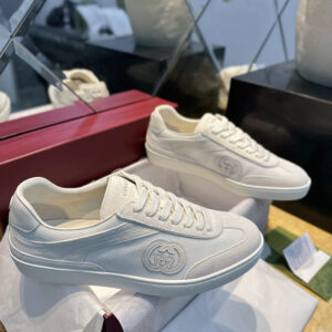 구찌 【TJ공장】 인터로킹G 스웨이드 스니커즈（터보）