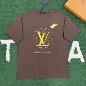 루이비통 【잔디집】 LV 워시드 코튼 반팔 티셔츠（레어）