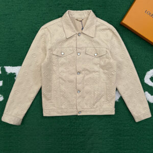 루이비통 【잔디집】 모노그램 엠보스드 데님 자켓（레어）