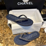 샤넬 【TJ공장】 CC로고 체인 플립플랍 슬리퍼（터보）
