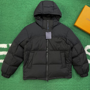 루이비통 【잔디집】 모노그램 다운 패딩 블루종（레어）