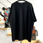 발렌시아가 【계단집】 22ss 반팔 티셔츠 호텔 로고 자수 루즈핏