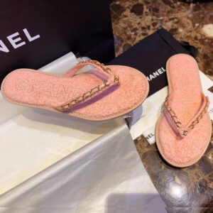 샤넬 【TJ공장】 CC로고 플립플랍 슬리퍼（터보） 체인
