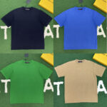 루이비통 【잔디집】 모노그램 자카드 코튼 크루넥 반팔 티셔츠（레어）