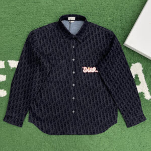 디올 【잔디집】 x 카우스 오블리크 데님 오버셔츠 （레어）