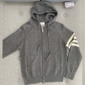 톰브라운 【TJ공장】 4-Bar 사선완장 클래식 루프백 풀집업 후디 （터보）