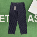 디올 【잔디집】 x 카우스 오블리크 데님 팬츠 （레어）