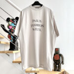 발렌시아가 【계단집】 파리패션위크 그래픽 반팔 티셔츠