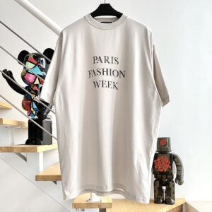 발렌시아가 【계단집】 파리패션위크 그래픽 반팔 티셔츠