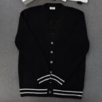 셀린느 【TJ공장】 （터보） 패치 로고 롱 컬리지 가디건