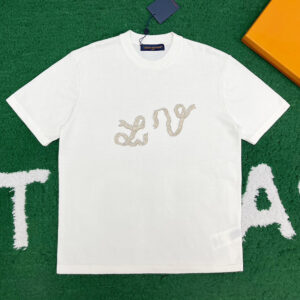 루이비통 【잔디집】 LV 엠벨리시드 리본 반팔 티셔츠（레어）