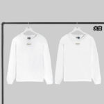 디올 【YD공장】 파리스 롱 슬리브 티셔츠 화이트 라벨